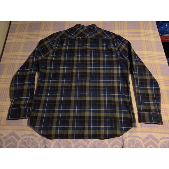 Fjallraven Singi Heavy Flannel Button Down Work Shirt Brown Plaid Mens Size XXL - Picture 4 of 11